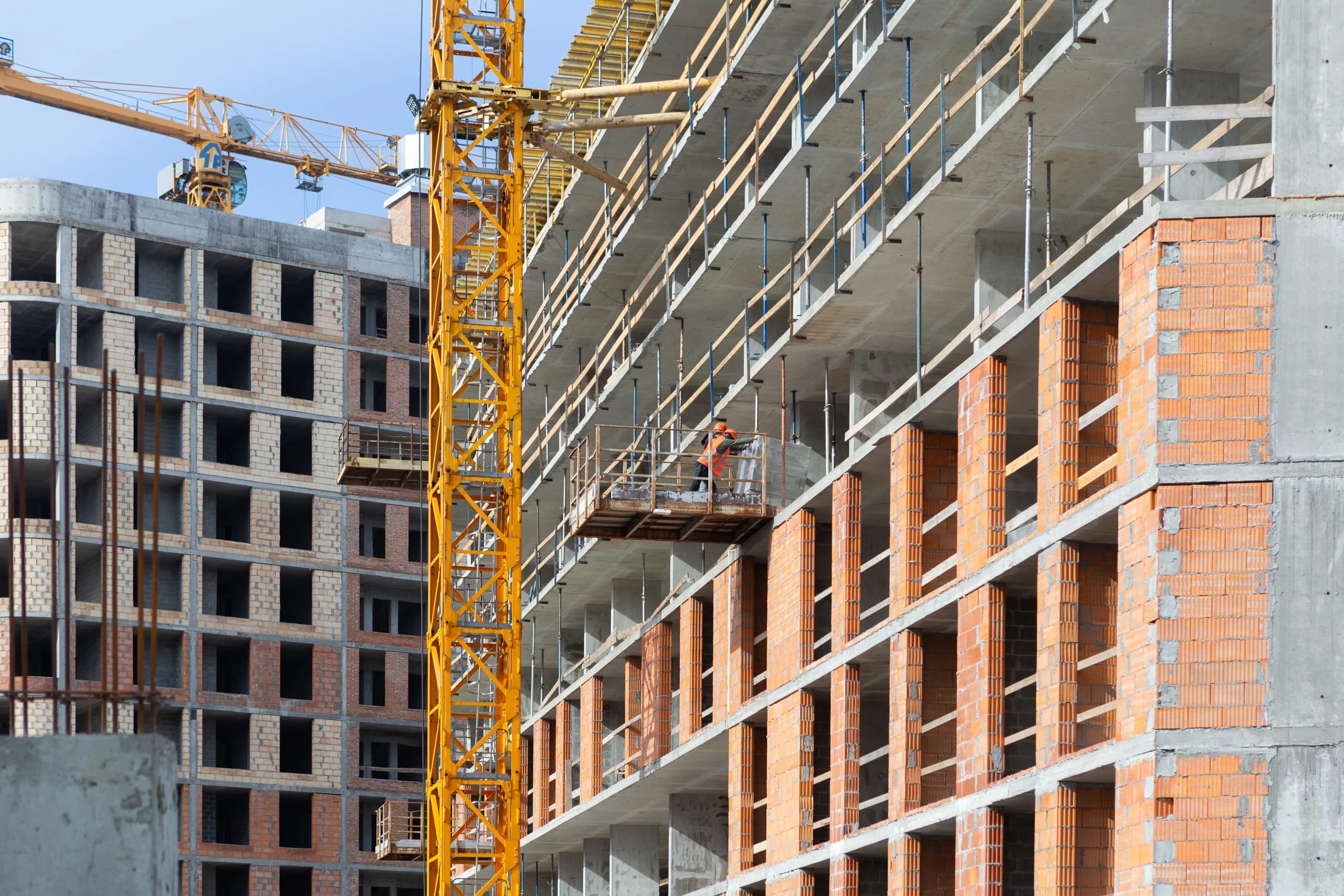 Progress of building construction in February 2024: Construction work