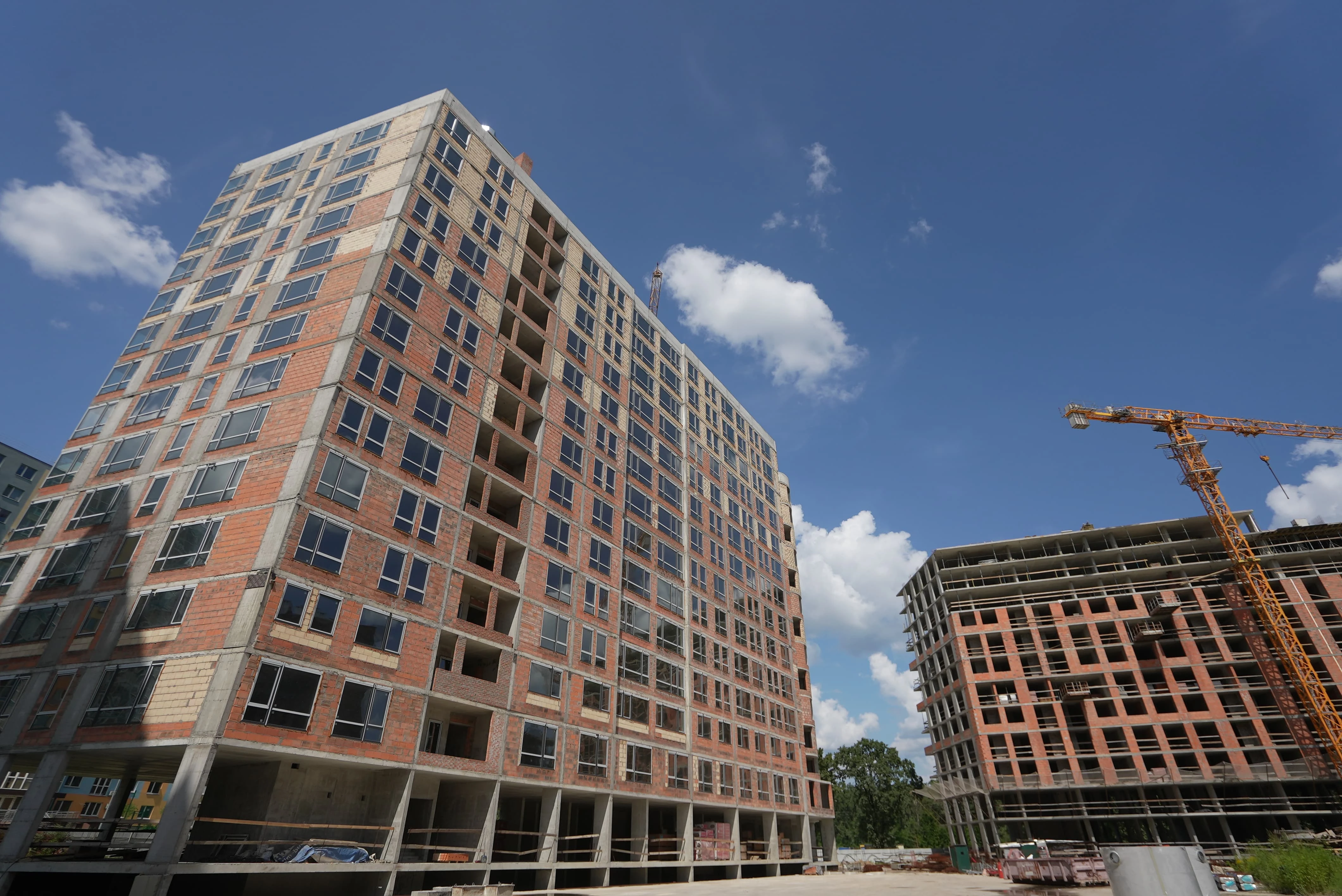 Dim Construction Construction progress for July 2024 on the developer's website.